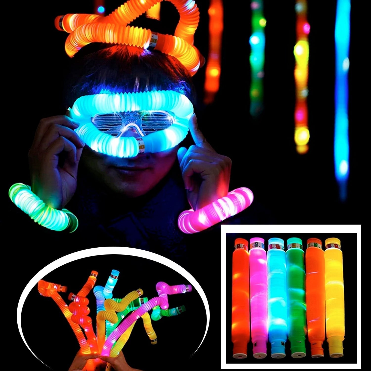 Colorful sensory  tubes for kids and adults Colorful sensory  tubes for kids and adults